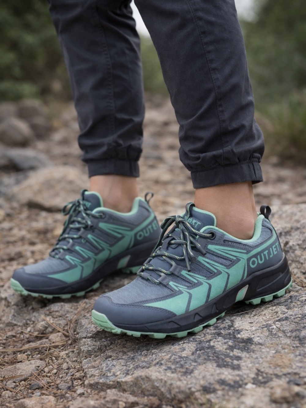OUTJET Women’s Waterproof hiking & walking shoes.  Size 6.